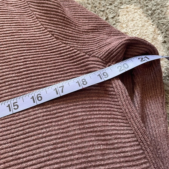 Lululemon size S/M Pink Brown sundown wrap Open Front Cardigan - Picture 8 of 9